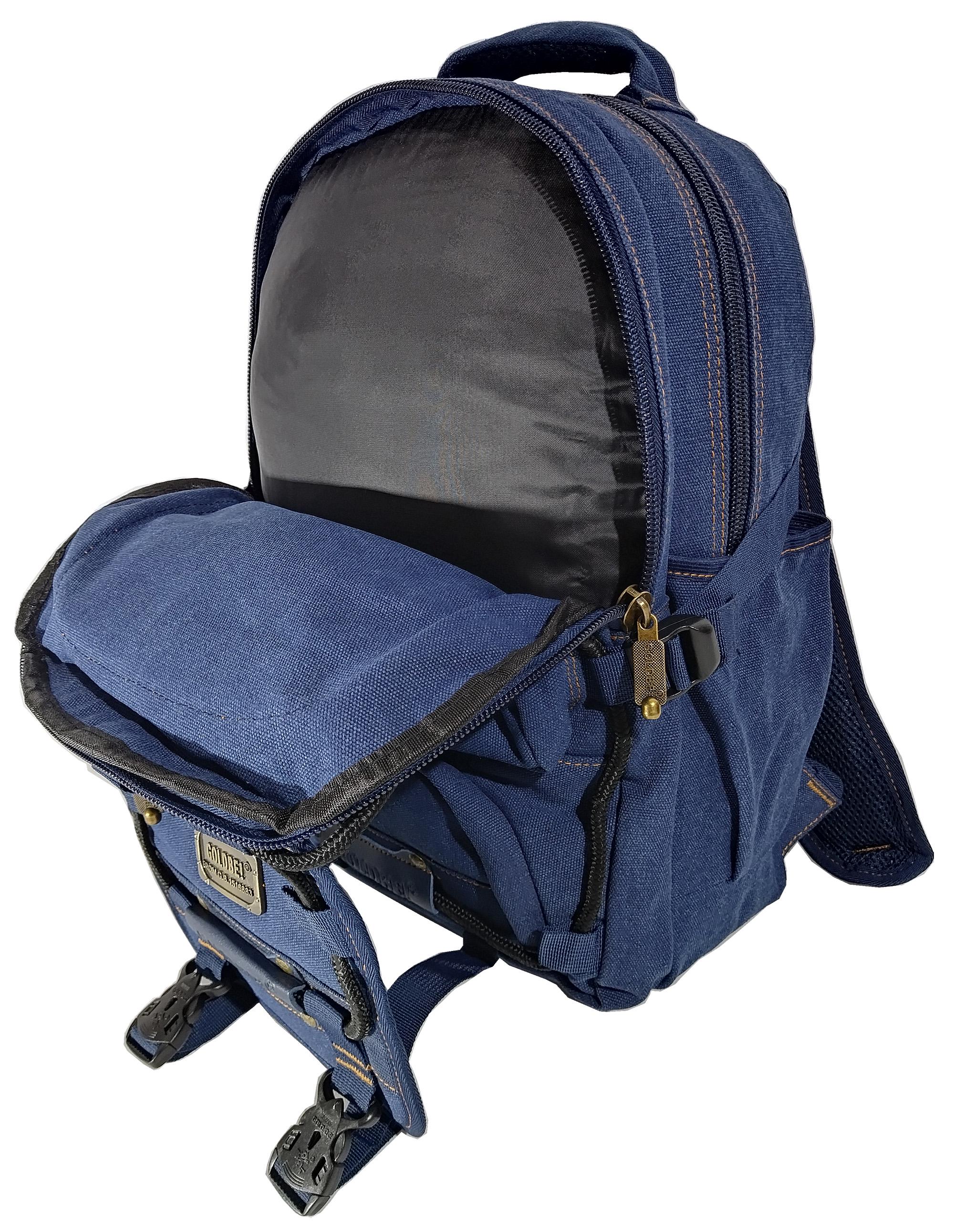 Рюкзак джинсовий Gold Be 98208 22 л Синій - фото 5 Рюкзак джинсовий Gold Be 98208 22 л Синій - фото 5
