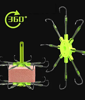 Макушатники рибальські з гачками #8 розміру для далеких закидів на мирну рибу 2 шт. (Y02249) - фото 3 Макушатники рибальські з гачками #8 розміру для далеких закидів на мирну рибу 2 шт. (Y02249) - фото 3