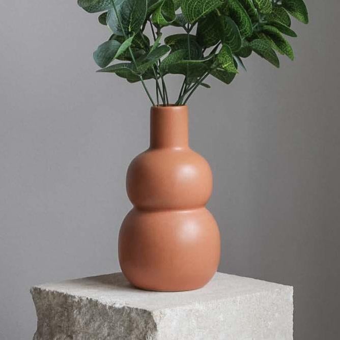 Ваза Nana ceramics керамическая Булька 15 см Горчичная (2788482206)