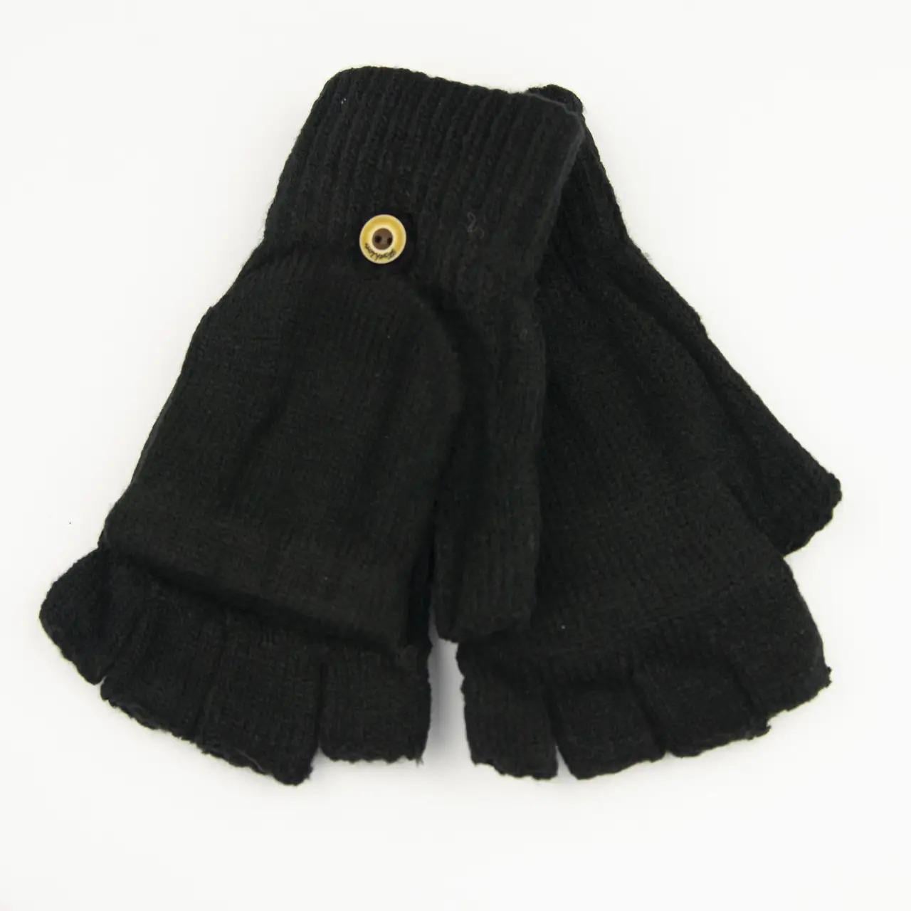 Перчатки мужские вязаные S Черный (22-3-6)