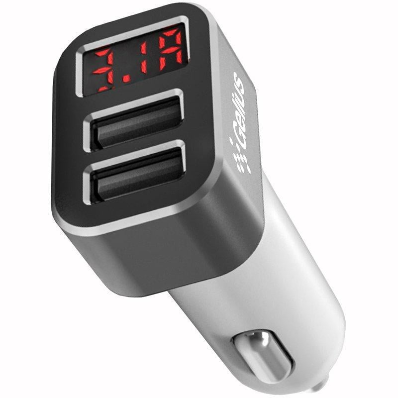 Устройство зарядное автомобильное Gelius Pro Wolt LCD GP-CC005 Black Устройство зарядное автомобильное Gelius Pro Wolt LCD GP-CC005 Black