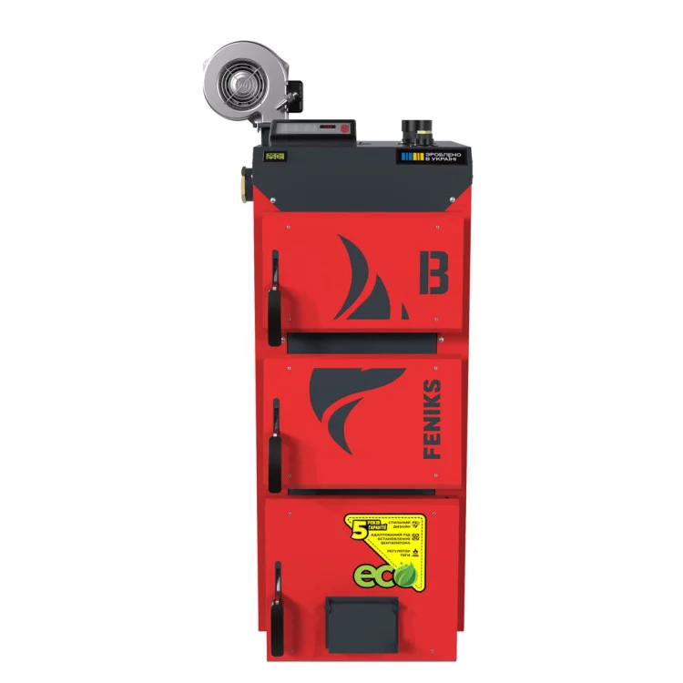 Котел твердопаливний Feniks B Plus 25 кВт з електронним управлінням (F.FBnА25) - фото 2