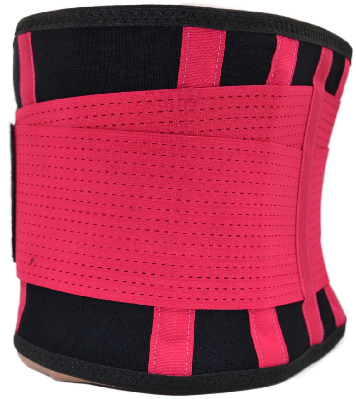 Пояс компрессионный MadMax MFA-277 Slimming belt S Black/Rubine red - фото 7