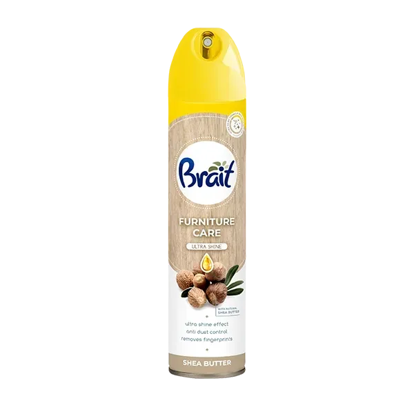 Поліроль для догляду Brait Furniture Care Shea Butter за дерев'яними меблями 300 мл (23289953)