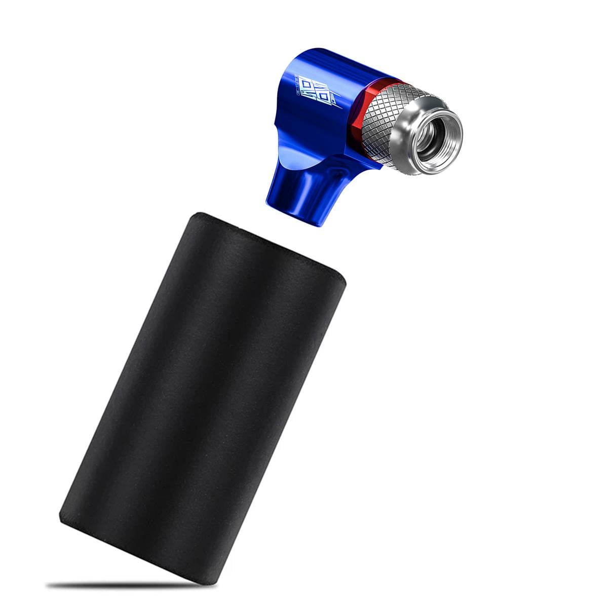Насос велосипедный ENLEE PP-10 под CO2 баллон 80 psi/6 bar Черный/Синий (3616)