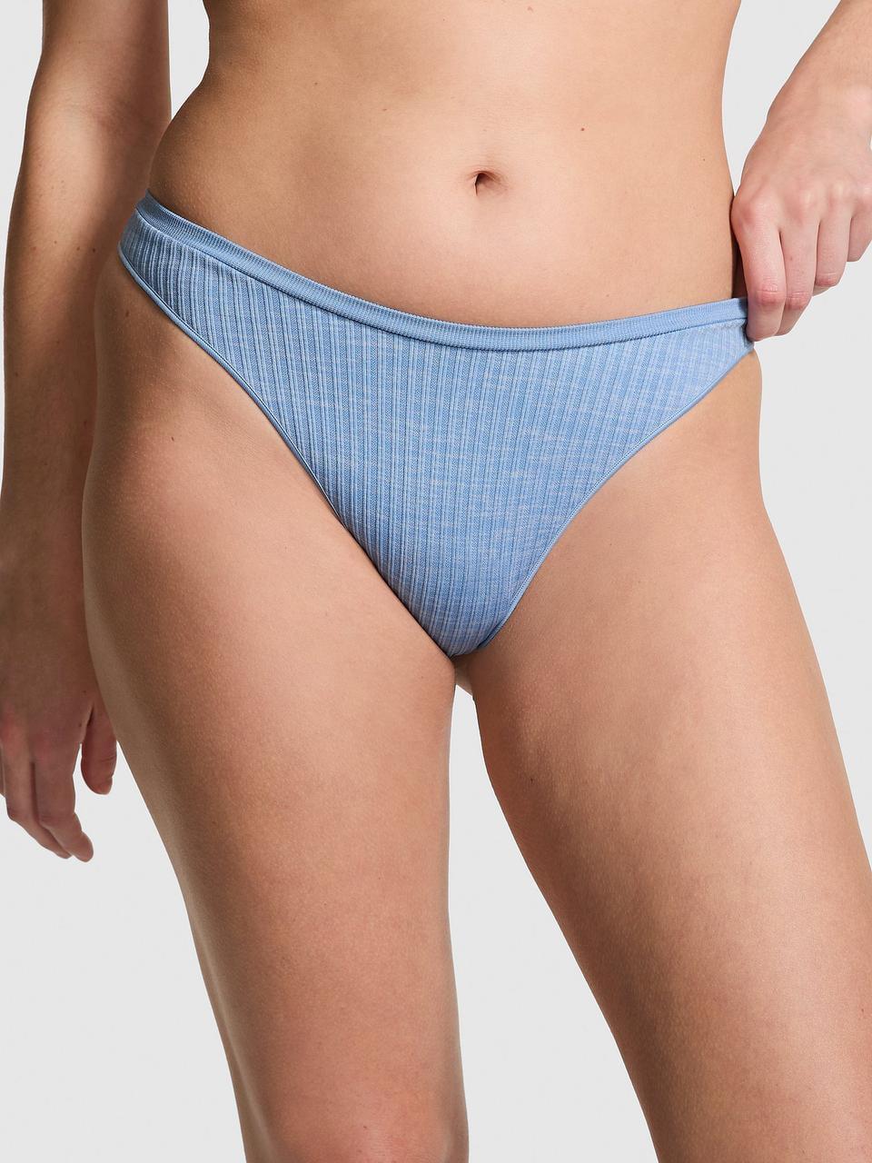 Трусики женские Victoria's Secret Seamless High-Leg Thong M Голубой (329425442863)