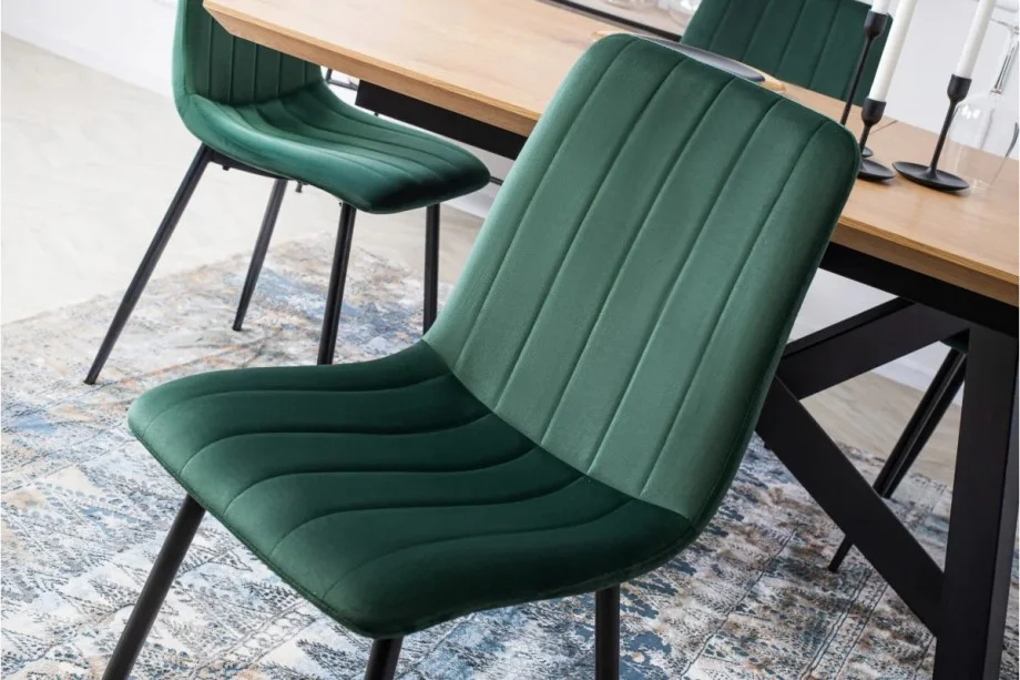 Стул Intarsio Ethan Черный/Зеленый (7335785) - фото 12 Стул Intarsio Ethan Черный/Зеленый (7335785) - фото 12