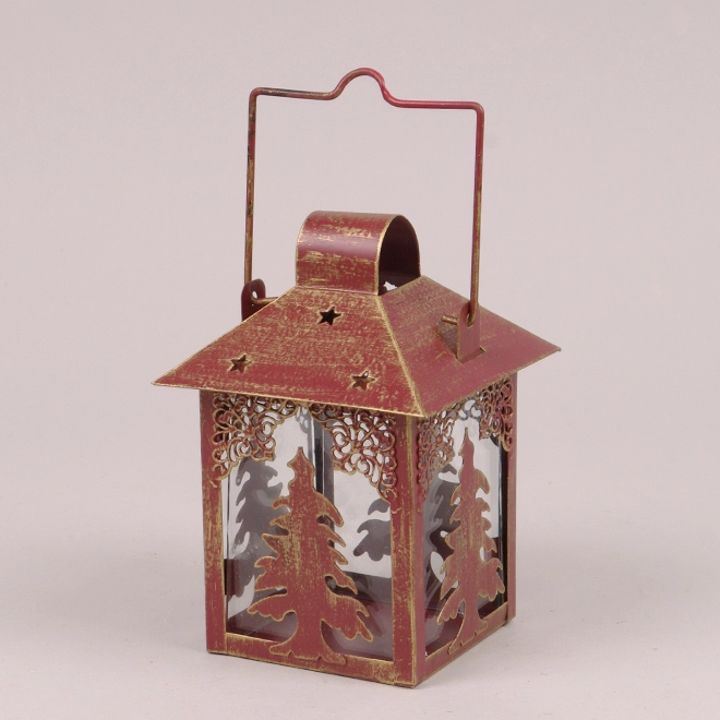 Фонарь металлический новогодний WDT367S-2 Красный (45564) - фото 1 Фонарь металлический новогодний WDT367S-2 Красный (45564) - фото 1