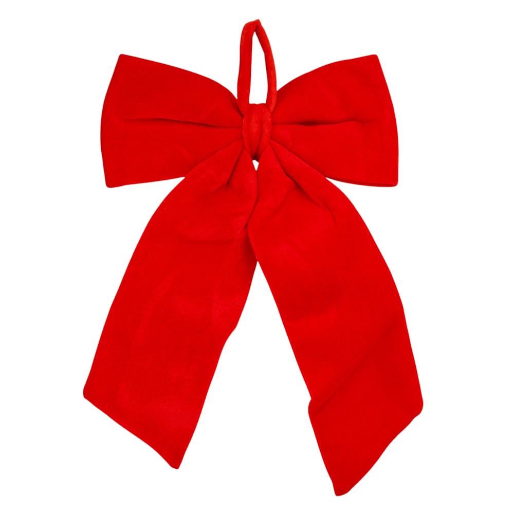 Бант оксамит 50 см Червоний (9245-021)