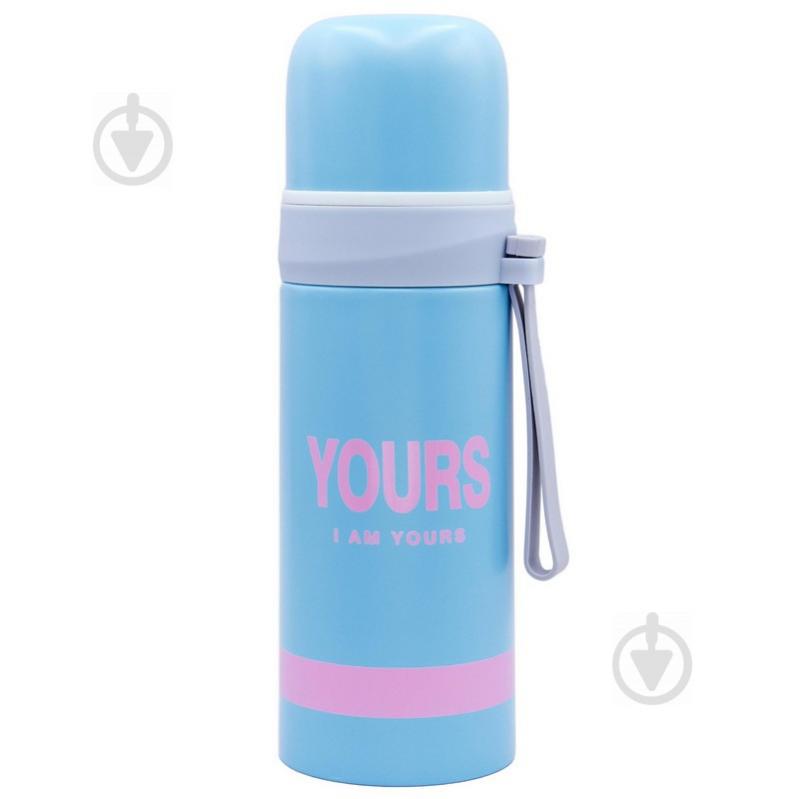 Термос стальной Zelart 350ml FI-2333 Голубой