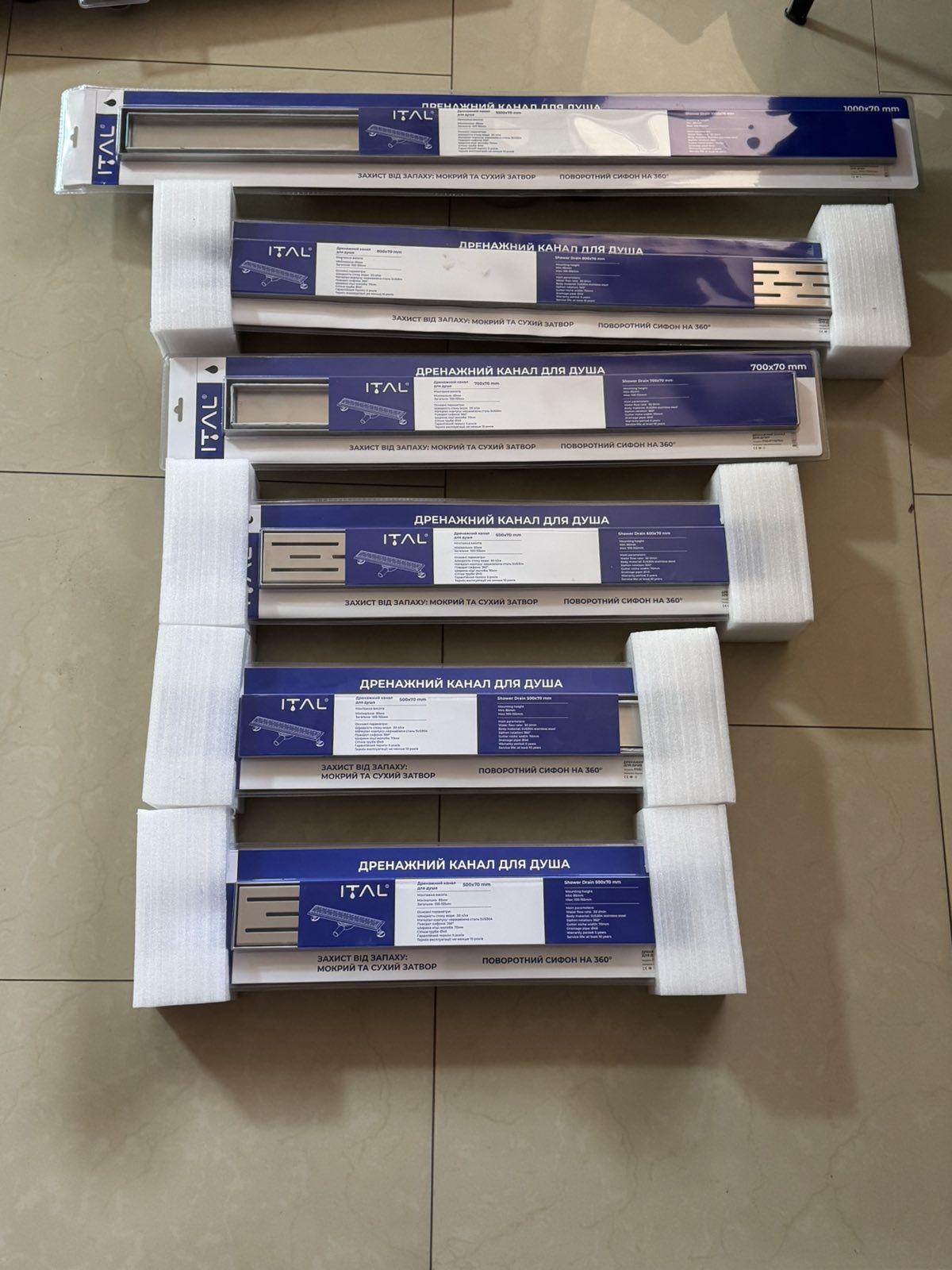 Трап для душа 800 мм под плитку ITAL (23477506) - фото 7 Трап для душа 800 мм под плитку ITAL (23477506) - фото 7