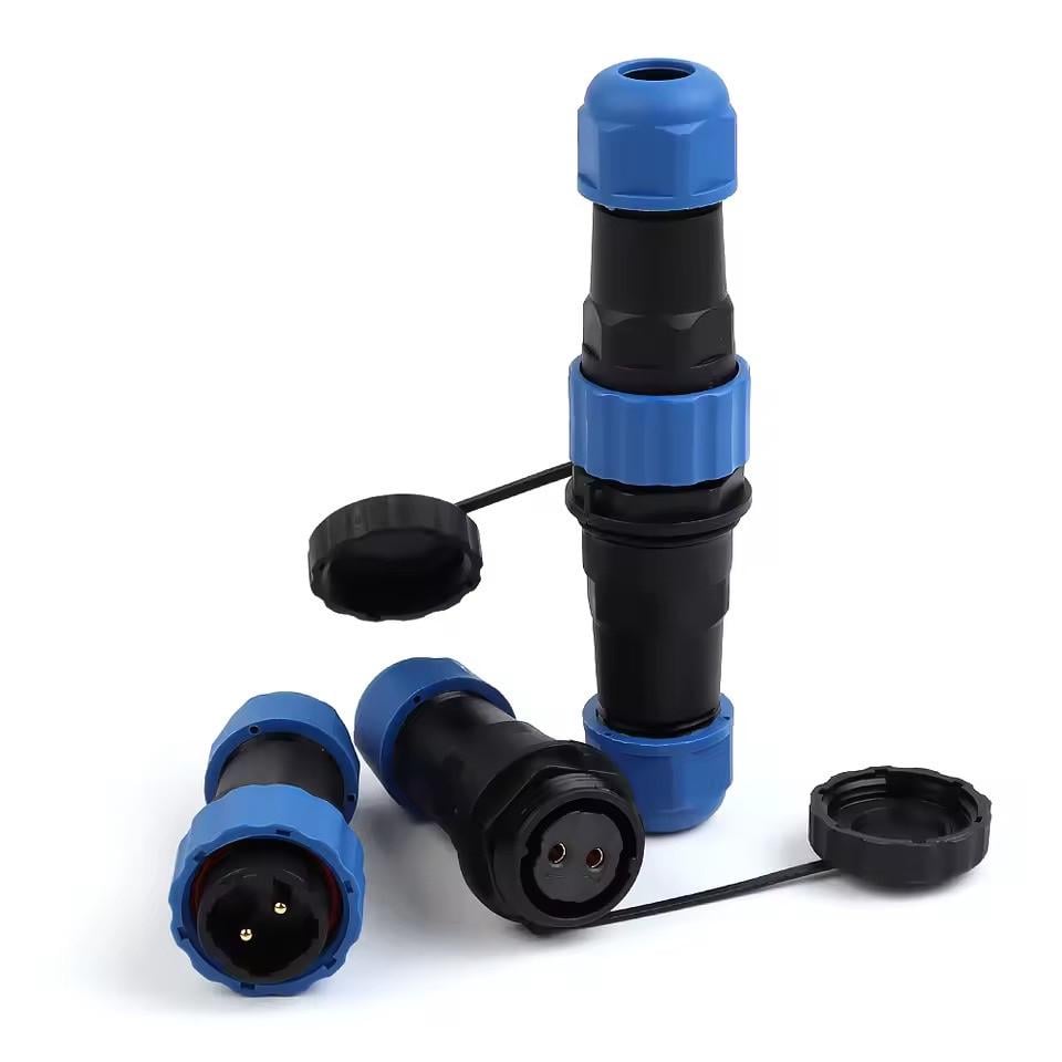 Роз'єм герметичний SP20 2D-F-M 2pin 25А IP68 (2667603182) - фото 2 Роз'єм герметичний SP20 2D-F-M 2pin 25А IP68 (2667603182) - фото 2