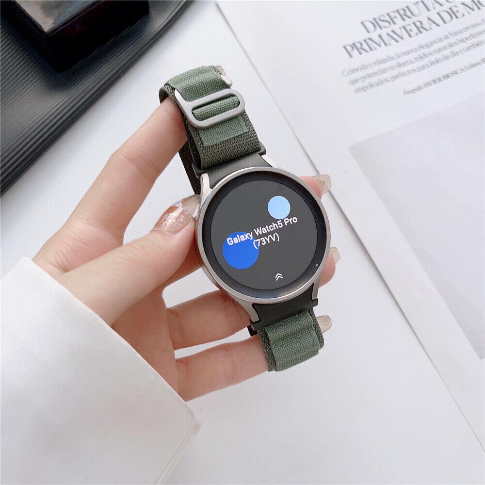 Ремінець нейлоновий Watchbands Cloth Wave для Samsung Galaxy Watch 4 Classic 46 мм Зелений (EP05-1WB16819503) - фото 5