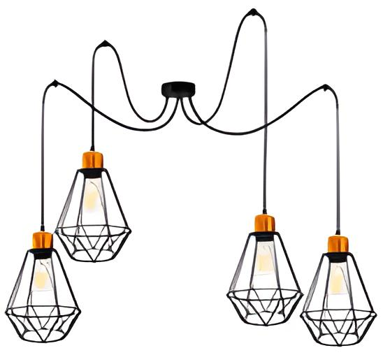 Люстра Sirius в стиле лофт 8816-4 на 4 плафоны