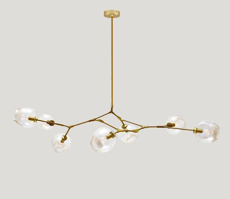 Люстра Glass 7P Gold/Clear Люстра Glass 7P Gold/Clear