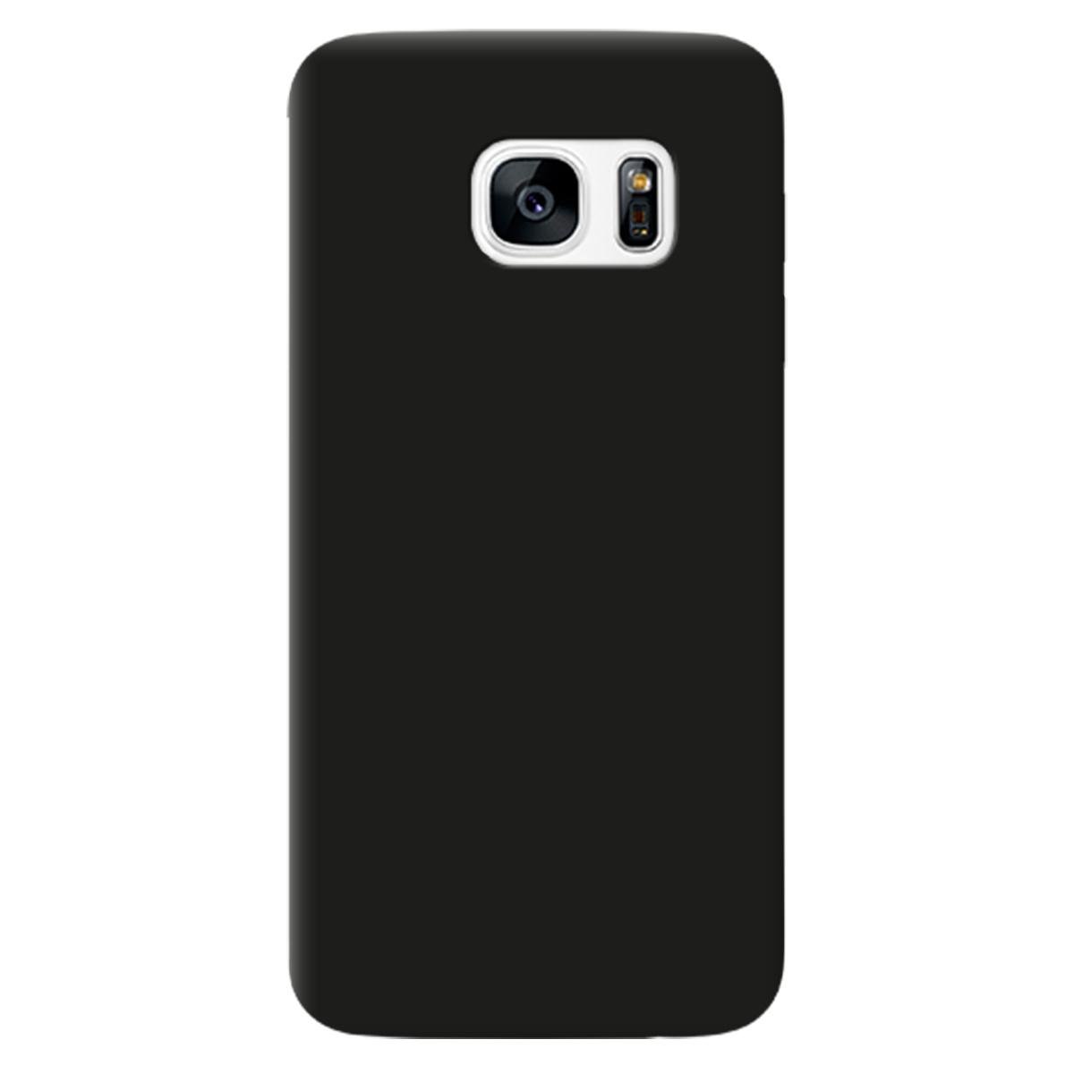 Силиконовый чехол Zorrov для Samsung Galaxy S7 - Черный матовый soft touch (09620050212079086)