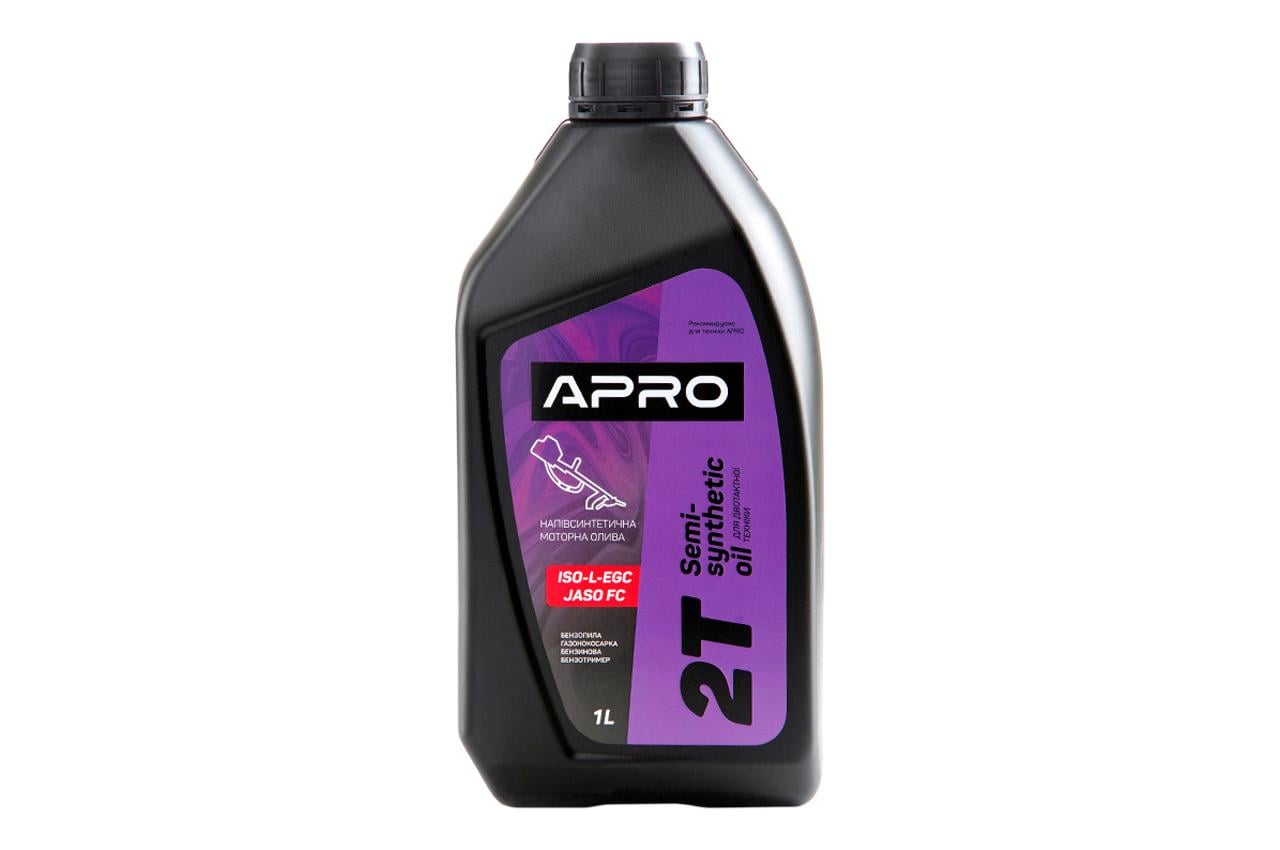 Масло для двигателей 2T Apro 1л полусинтетическое (942001)