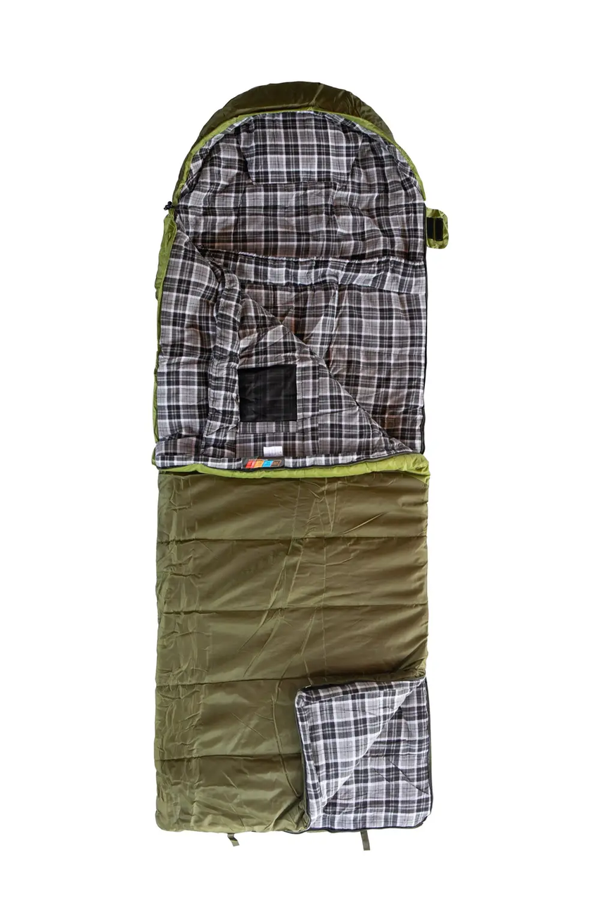 Спальний мішок Tramp Kingwood Long ковдра лівий 230х100 см Dark-olive/Grey (UTRS-053L-L) - фото 4