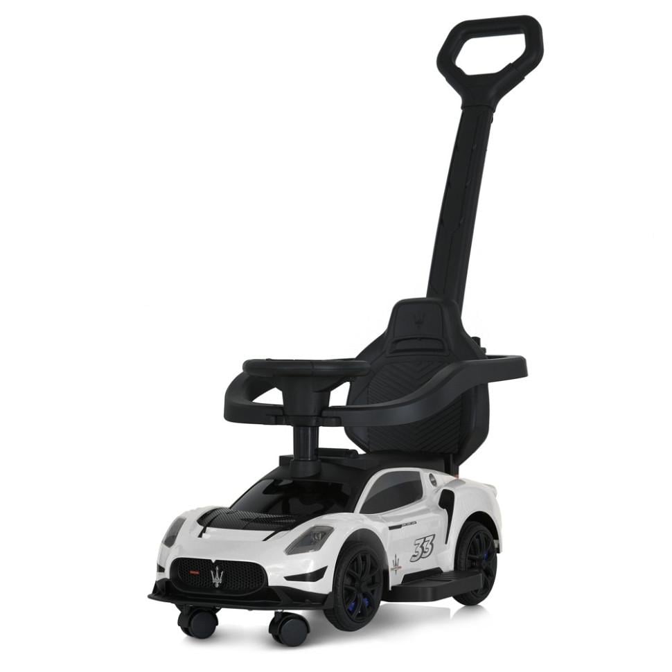 Толокар детские Bambi с родительской ручкой и звуковыми эффектами 64 см Белый (DK-170-K-77)