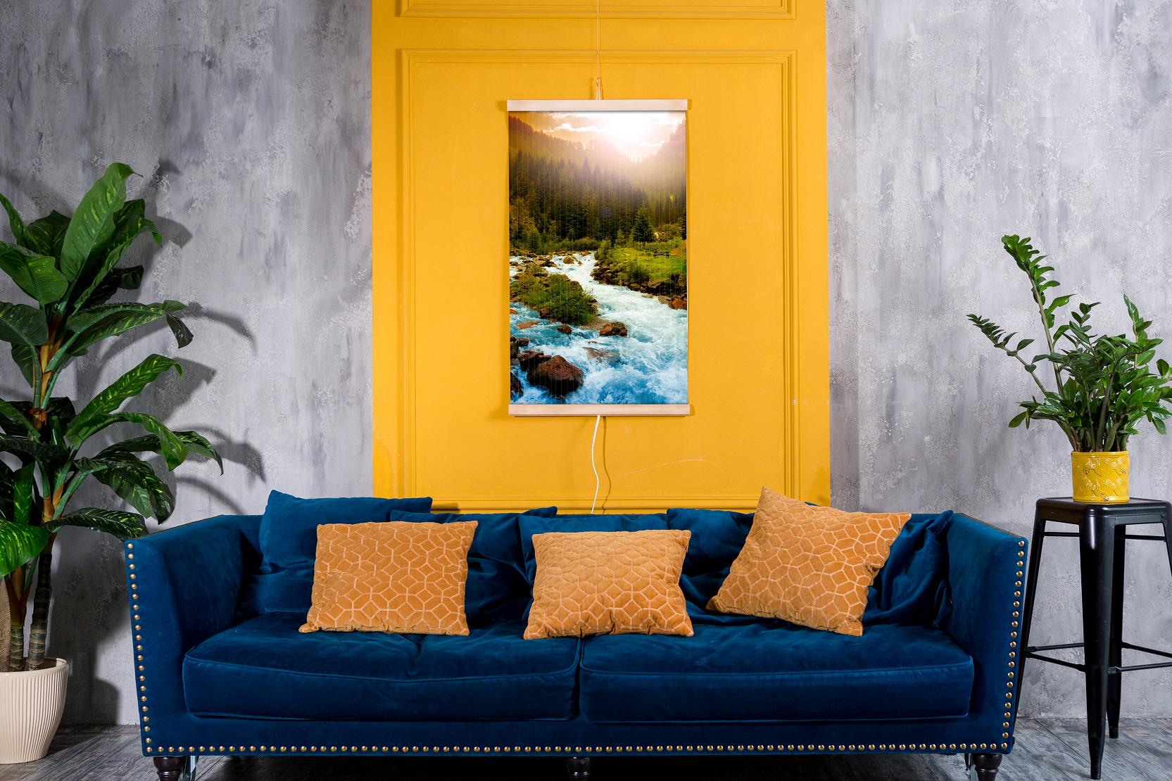 Инфракрасный обогреватель настенный Горная река 100х57 см (1407) - фото 6