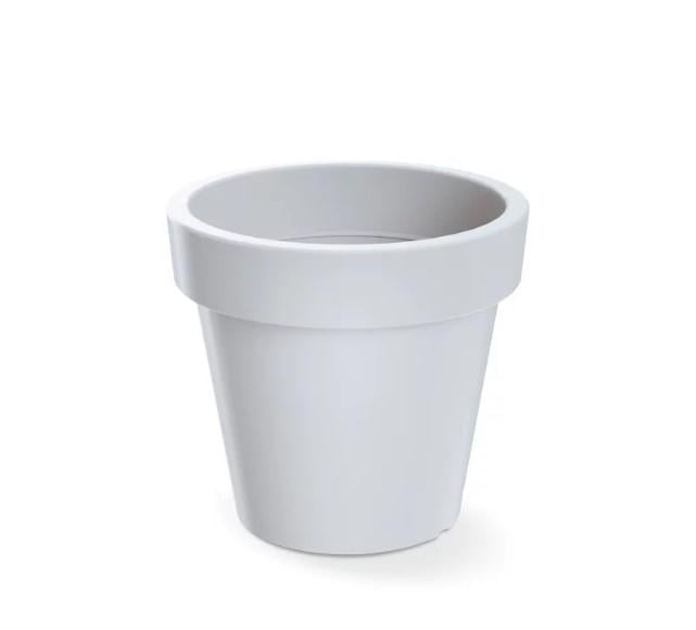 Горщик для квітів Prosperplast Lofly круглий на коліщатках 60 см Білий (DLOF600-449)