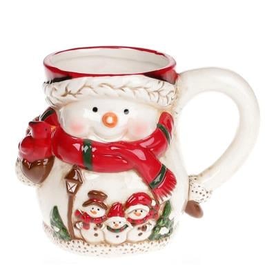 Керамическая чашка Снеговик 450 мл (33872)