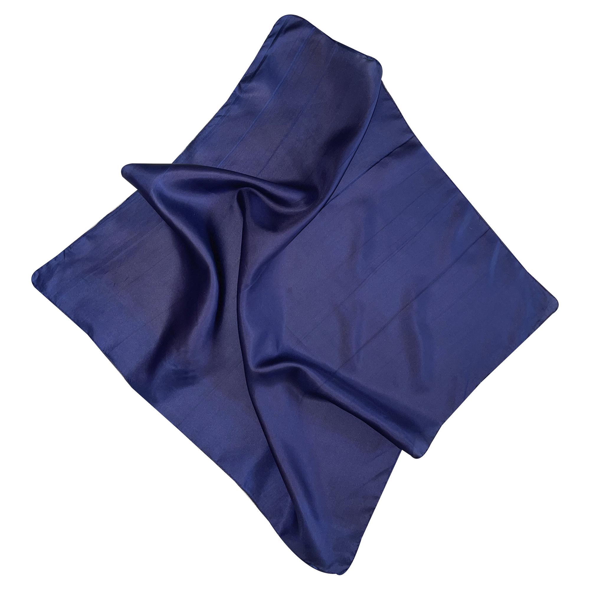 Платок шелковый Silk Route 50х50 см Синий (1400)