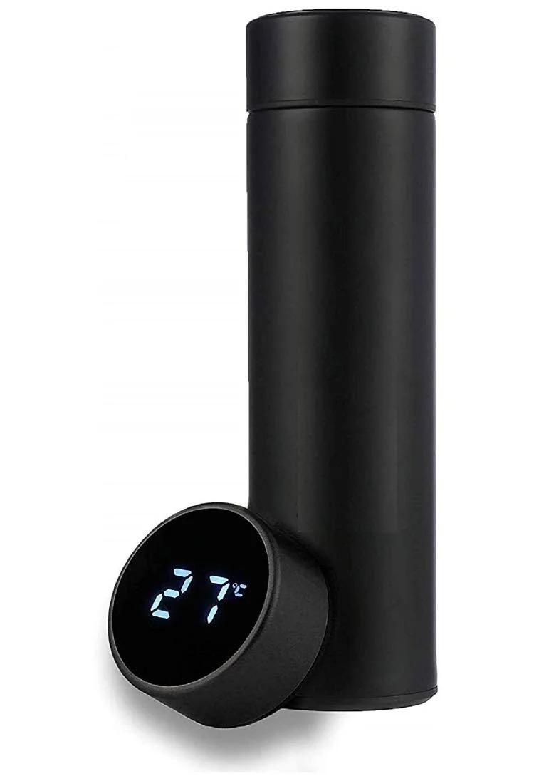 Термос UKC Smart с индикатором температуры 500 мл Черный (5427\2lmn)