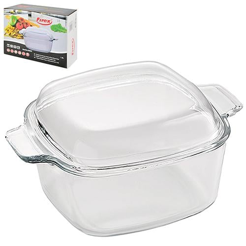 Каструля скляна для запікання Firex квадратна 1,5 л (236822) - фото 2 Каструля скляна для запікання Firex квадратна 1,5 л (236822) - фото 2