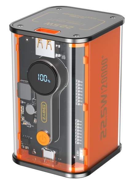 Повербанк BYZ W90 20000mAh Type-C PD Оранжевый
