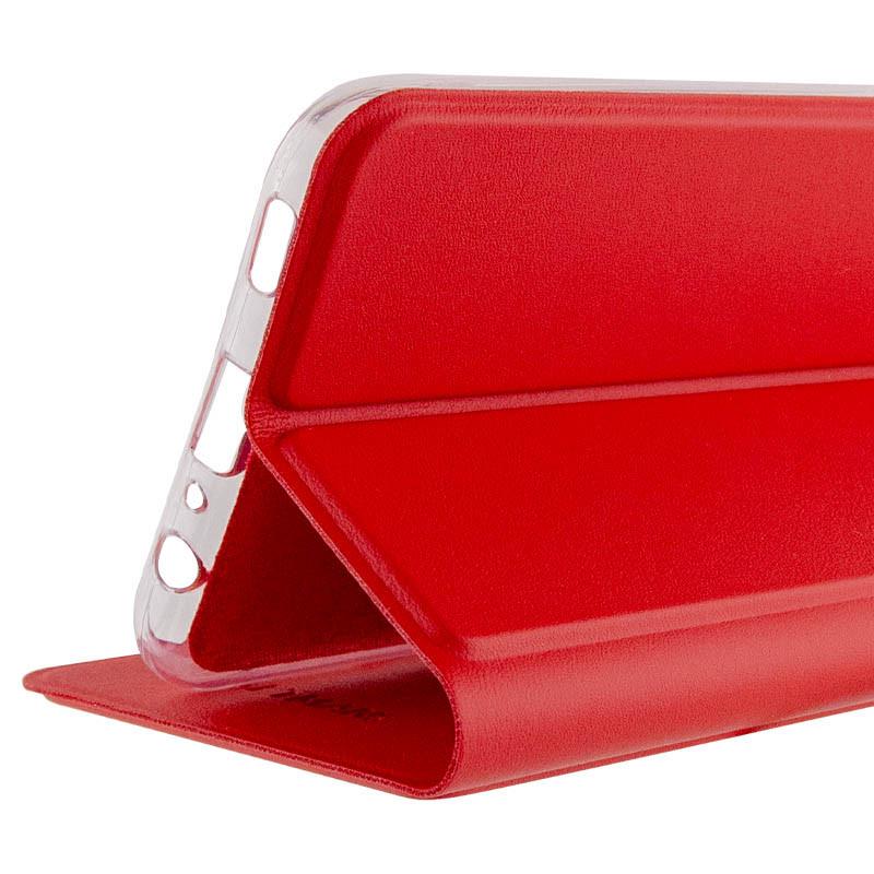 Противоударный кожаный чехол книжка GETMAN Elegant (PU) для Xiaomi Redmi 13C / Poco C65 Красный - фото 4 Противоударный кожаный чехол книжка GETMAN Elegant (PU) для Xiaomi Redmi 13C / Poco C65 Красный - фото 4