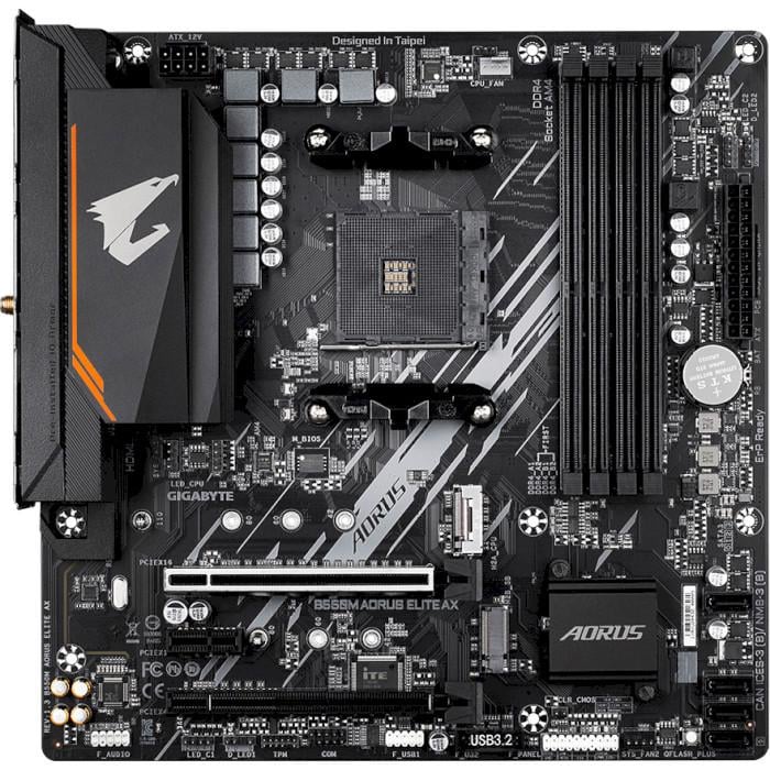 Материнская плата Gigabyte B550M AORUS ELITE AxSocAM4/MicroATx/AMD B550/DVI-D/HDMI - фото 3