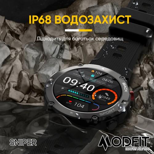 Смарт-часы Modfit Sniper Black/Silver - фото 15