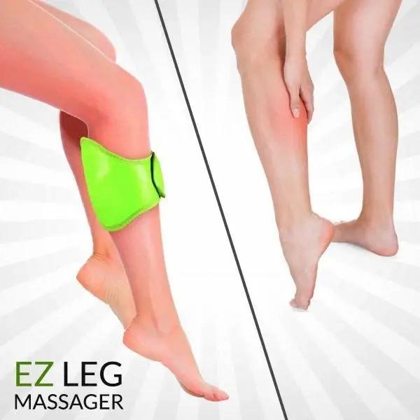 Вибромассажер для ног EZ Leg Massager беспроводной от батареек на липучке ручной (10638) - фото 3
