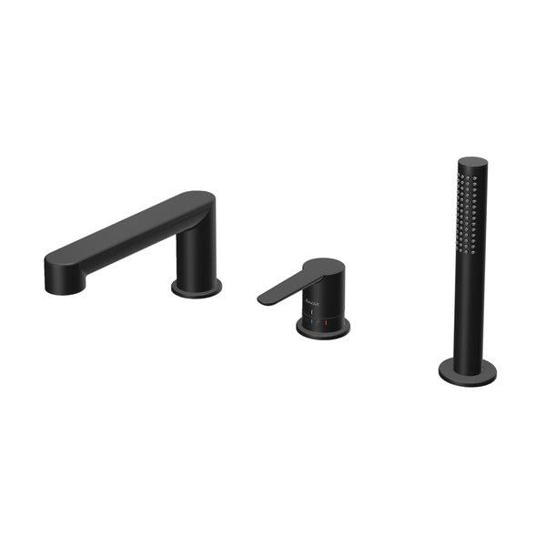 Смеситель на борт ванны Ravak Puri 026.20 X070186 на три отверстия Черный (193158) - фото 1 Смеситель на борт ванны Ravak Puri 026.20 X070186 на три отверстия Черный (193158) - фото 1