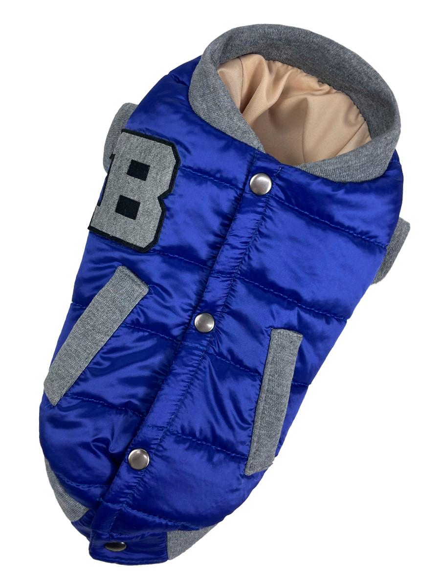 Куртка-бомбер для собак K-71 р. 8 Синий (70580152)