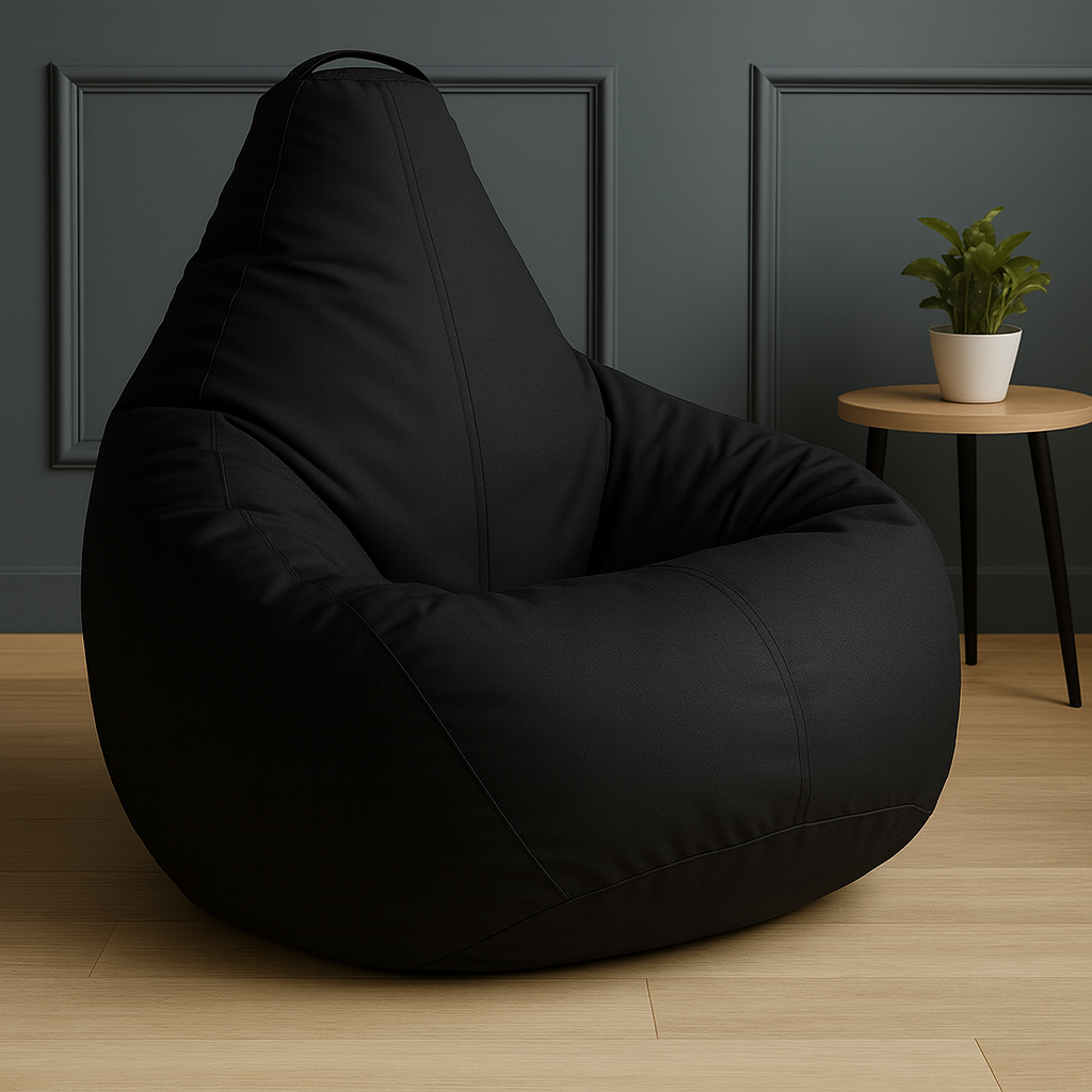 Кресло-мешок без внутреннего чехла SOFTLAND 110х80 см Черный (KM_027) - фото 1 Кресло-мешок без внутреннего чехла SOFTLAND 110х80 см Черный (KM_027) - фото 1