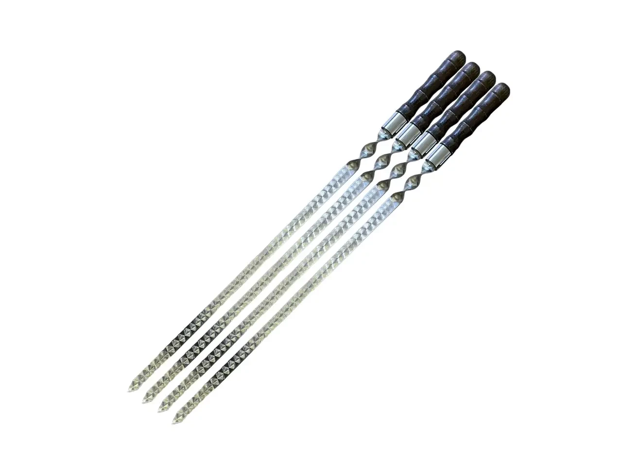 Набір шампурів для люля-кебаб Бамбук широкий 4 шт. 500 мм (SKK94)