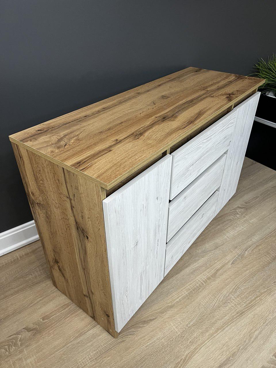 Комод Kvatro 3+2 1100х750х400 мм Дуб Аппалачі/Аляска - фото 4 Комод Kvatro 3+2 1100х750х400 мм Дуб Аппалачі/Аляска - фото 4