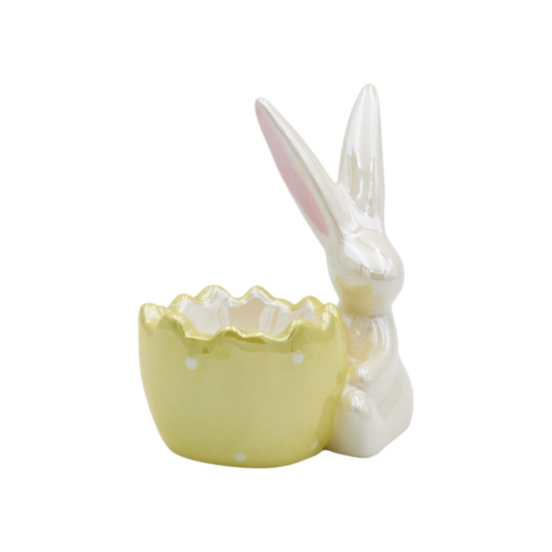 Подставка для яйца Зайка перламутр (01_P0202021278) - фото 3 Подставка для яйца Зайка перламутр (01_P0202021278) - фото 3