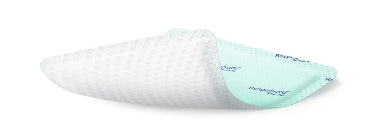 Пов'язка RespoSorb Silicone з суперабсорбуючим полімером силіконова 8х8 см - фото 3