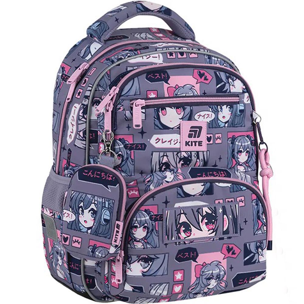 Шкільний набір KITE Education Anime Girl рюкзак/пенал/сумка для взуття (SET_K25-773M-5) - фото 3 Шкільний набір KITE Education Anime Girl рюкзак/пенал/сумка для взуття (SET_K25-773M-5) - фото 3