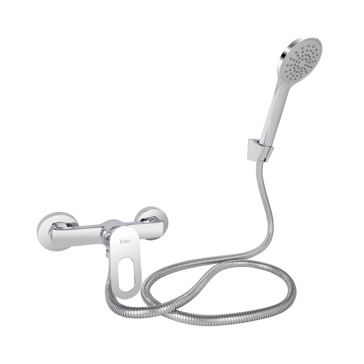 Змішувач для душу Lidz Latwa 010 LDLAT010CRM45416 з душовим гарнітуром k40 Chrome (2553560694)