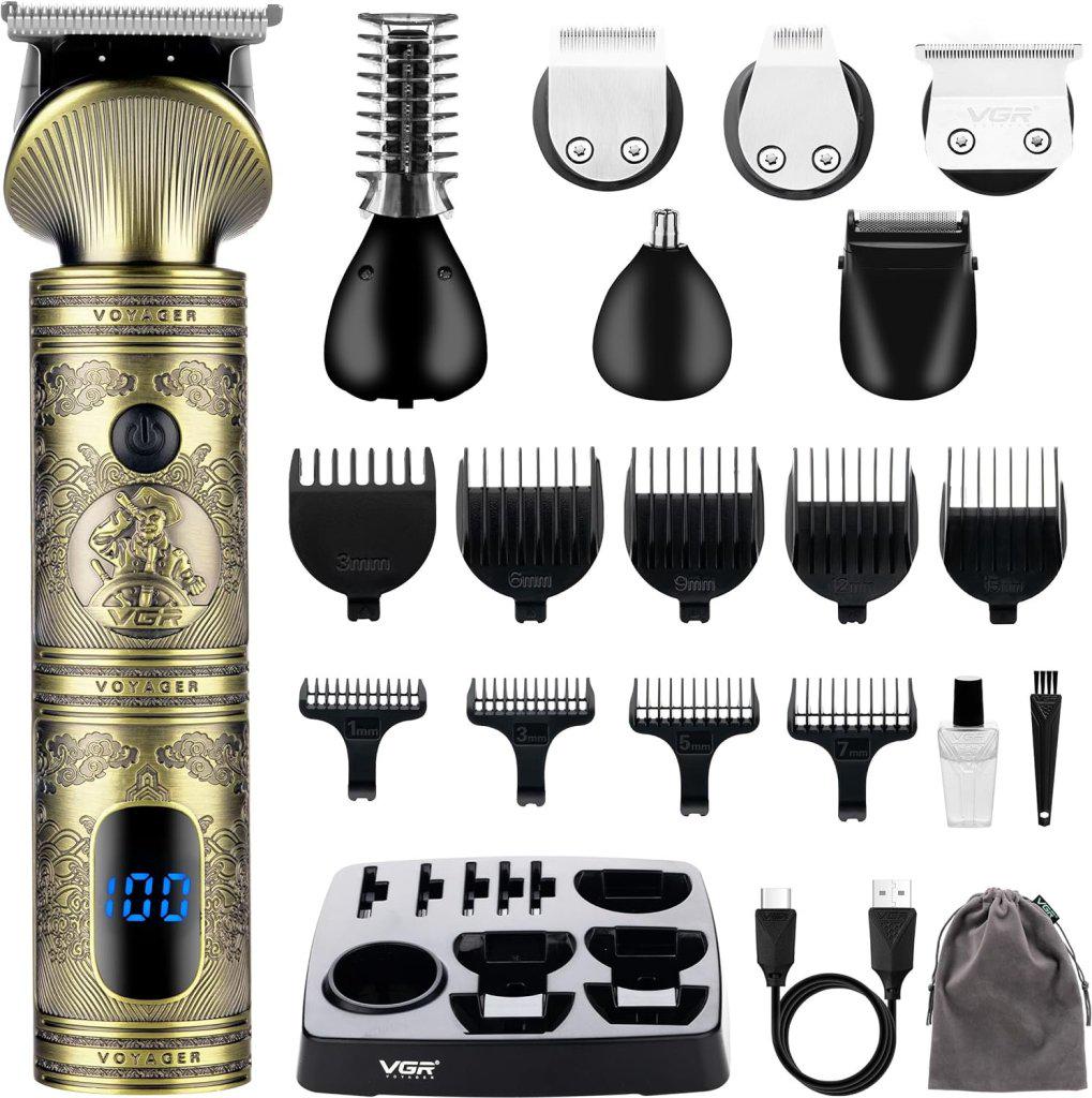 Машинка для стрижки VGR V-106 6в1 з LED дисплеєм (27451451)