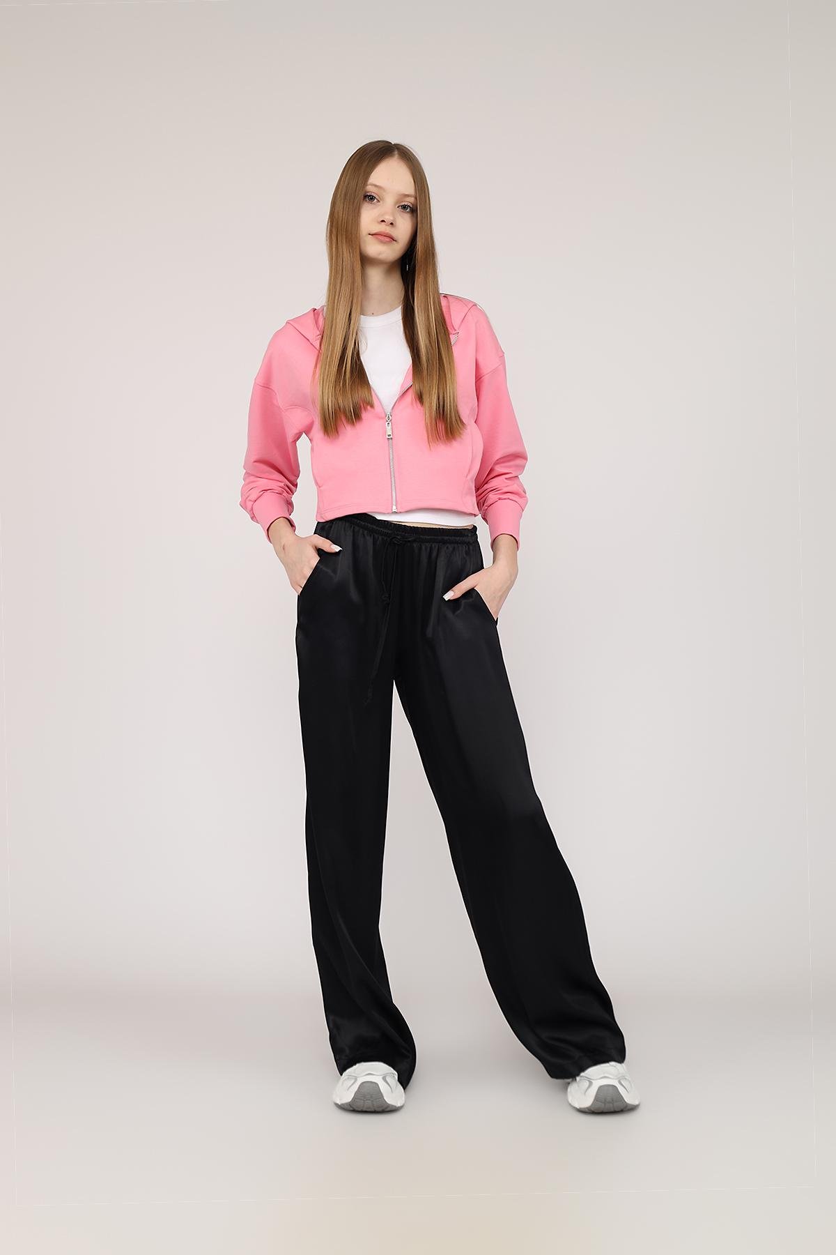 Толстовка на блискавці жіноча р. 42 Рожевий (SKT001049943) - фото 2 Толстовка на блискавці жіноча р. 42 Рожевий (SKT001049943) - фото 2