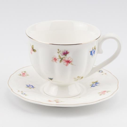 Набор чашек с блюдцами Цветочный вальс 230 мл на 6 персон (90921) - фото 2 Набор чашек с блюдцами Цветочный вальс 230 мл на 6 персон (90921) - фото 2