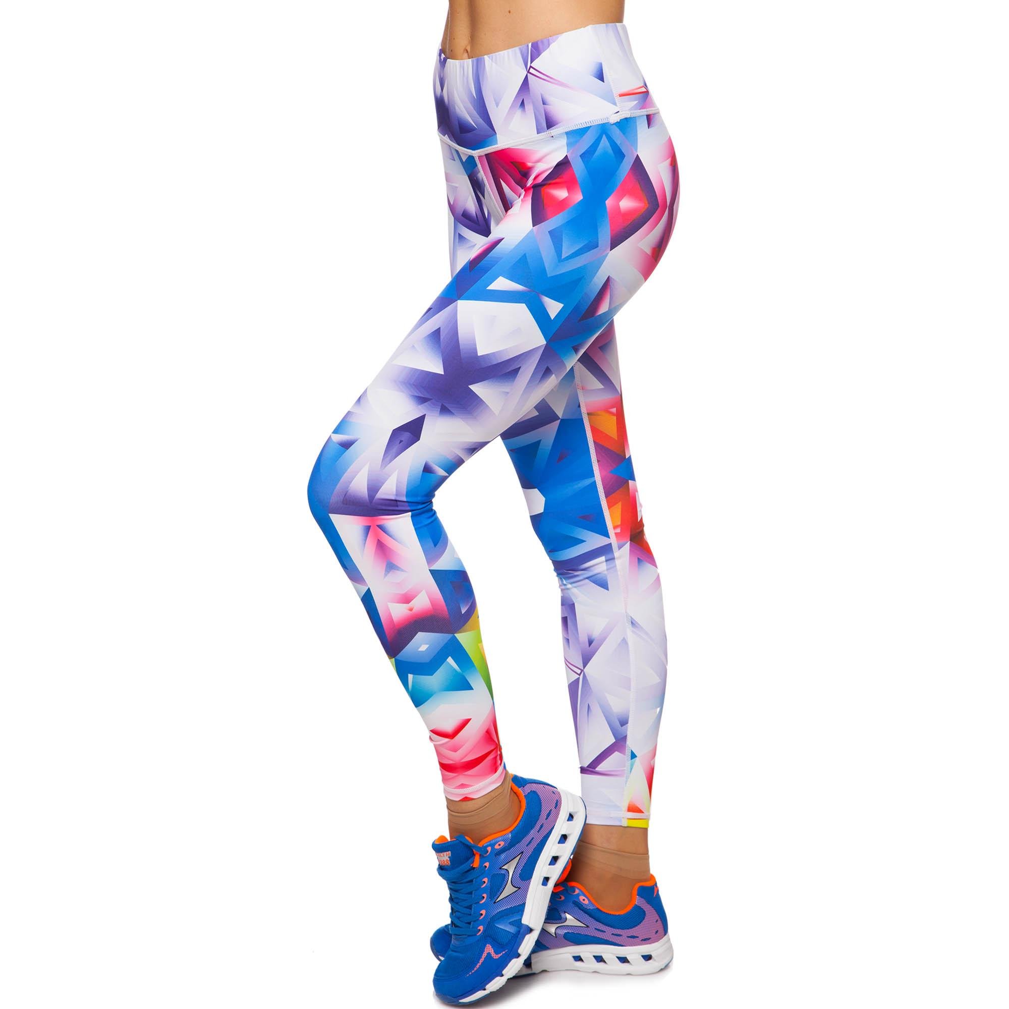 Лосини жіночі з принтом DOMINO YH72 L Білий/Синій/Червоний (YH72_L) - фото 1