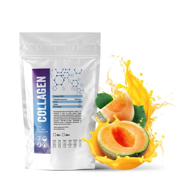 Коллаген гидролизованный в порошке Дыня на 30 порций 300 г (21-125-kg-d300)