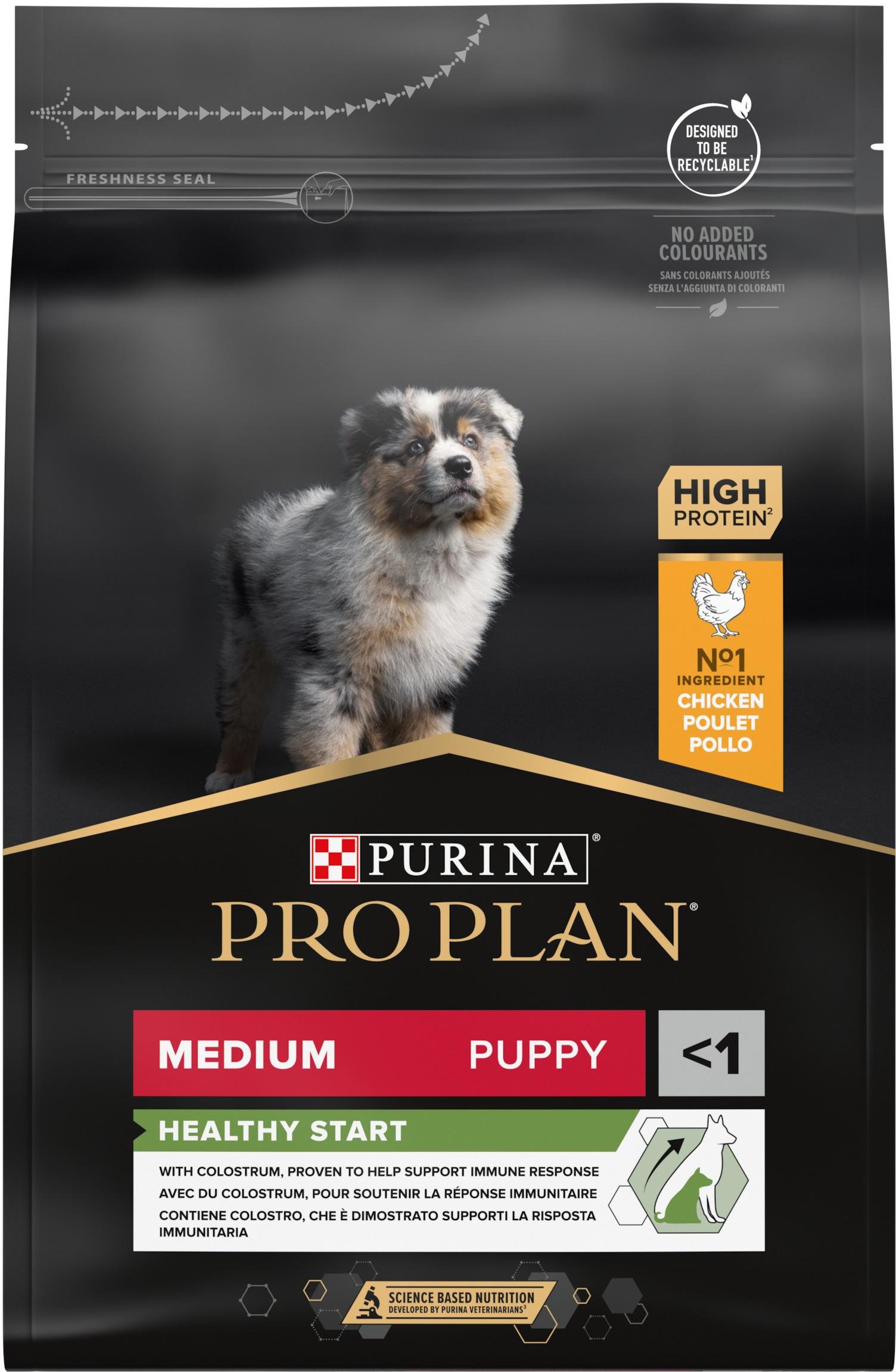 Сухой корм для щенков средних пород Purina Pro Plan Medium Puppy с курицей 3 кг (7613035114869)