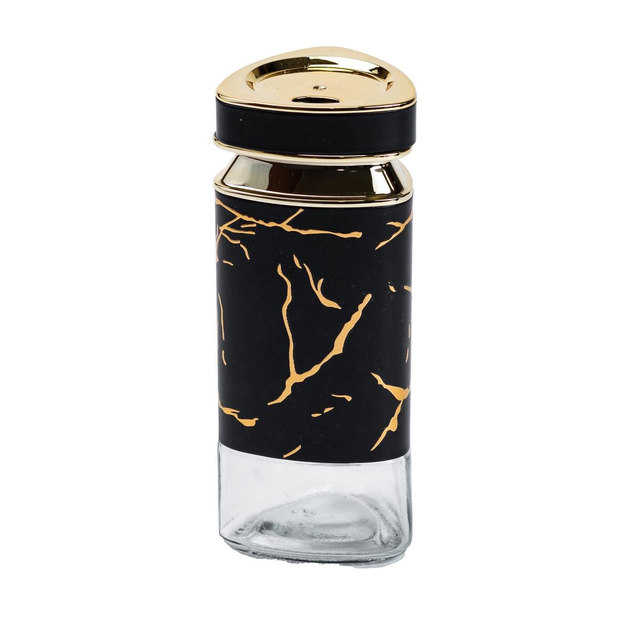 Ємність для спецій скляна 120 мл Чорний (HP1352) - фото 2